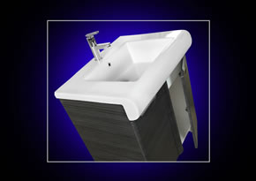 Masca+lavoar Rimini 70 negru striat - pret 554 ron